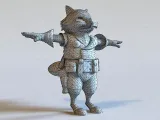 Raccoon Warrior 3D model-3