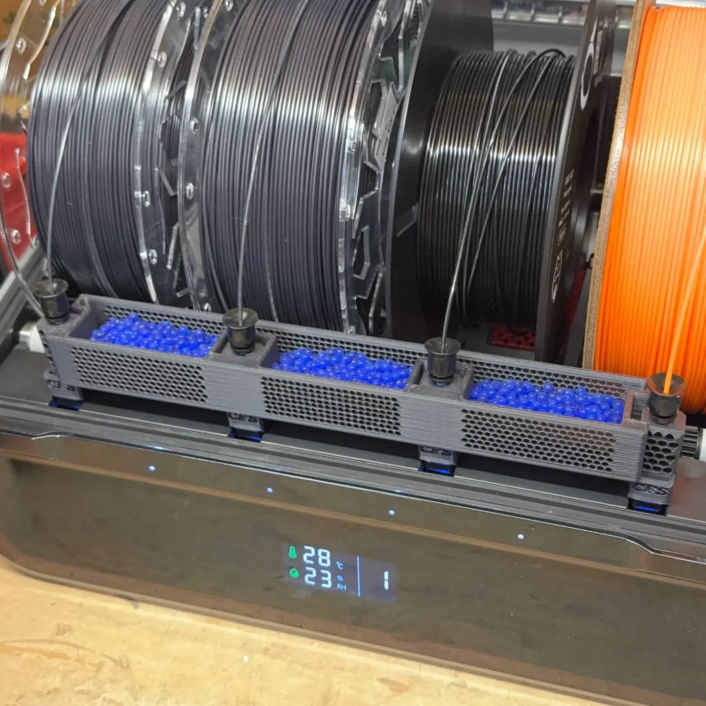 K1-Compatible Front Desiccant Container (Remix of K2+ Model)