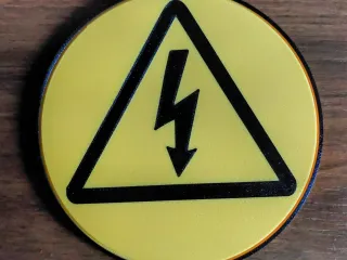 Electrician sign Coaster
