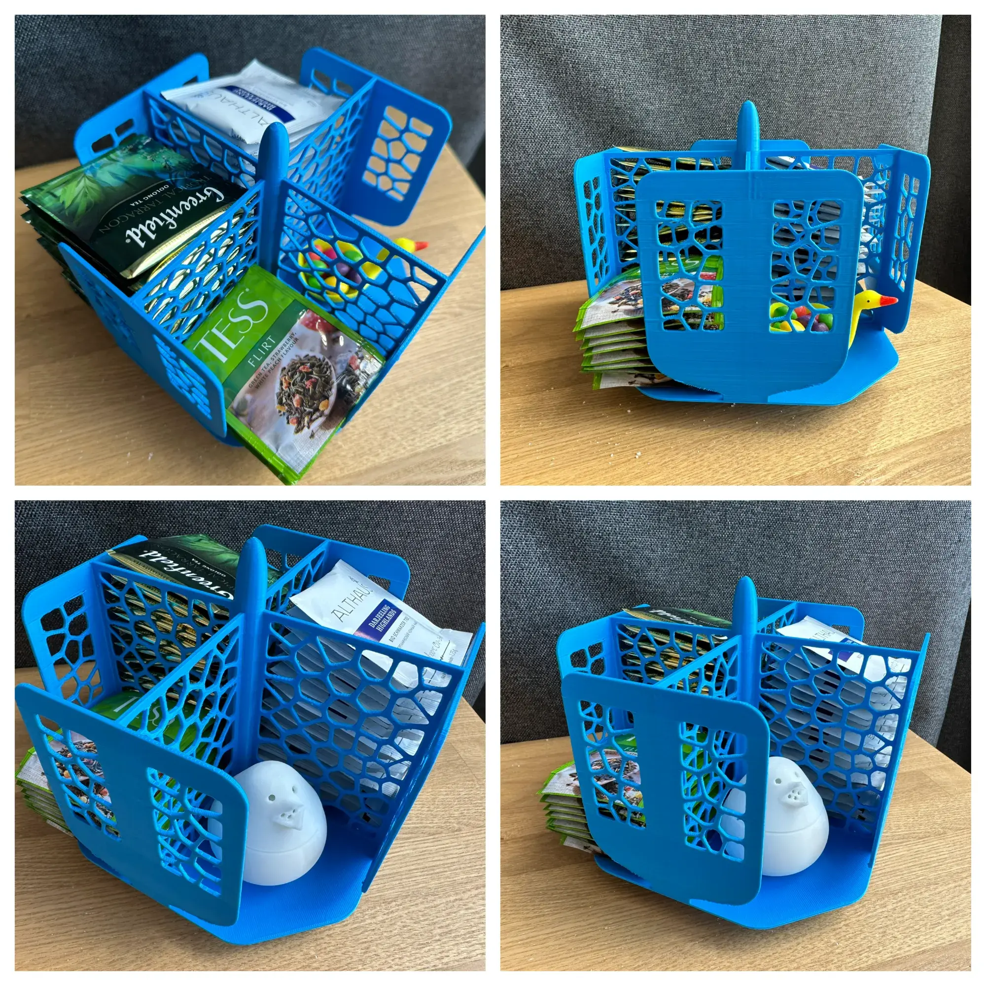Rotating tea bags stand