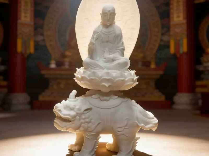 Statua del Bodhisattva Ksitigarbha