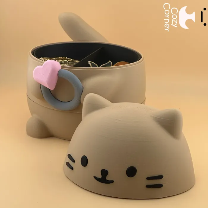 Шкатулка Cat Head - Дом и быт - PLA - изделие 3D-печати - фото 4