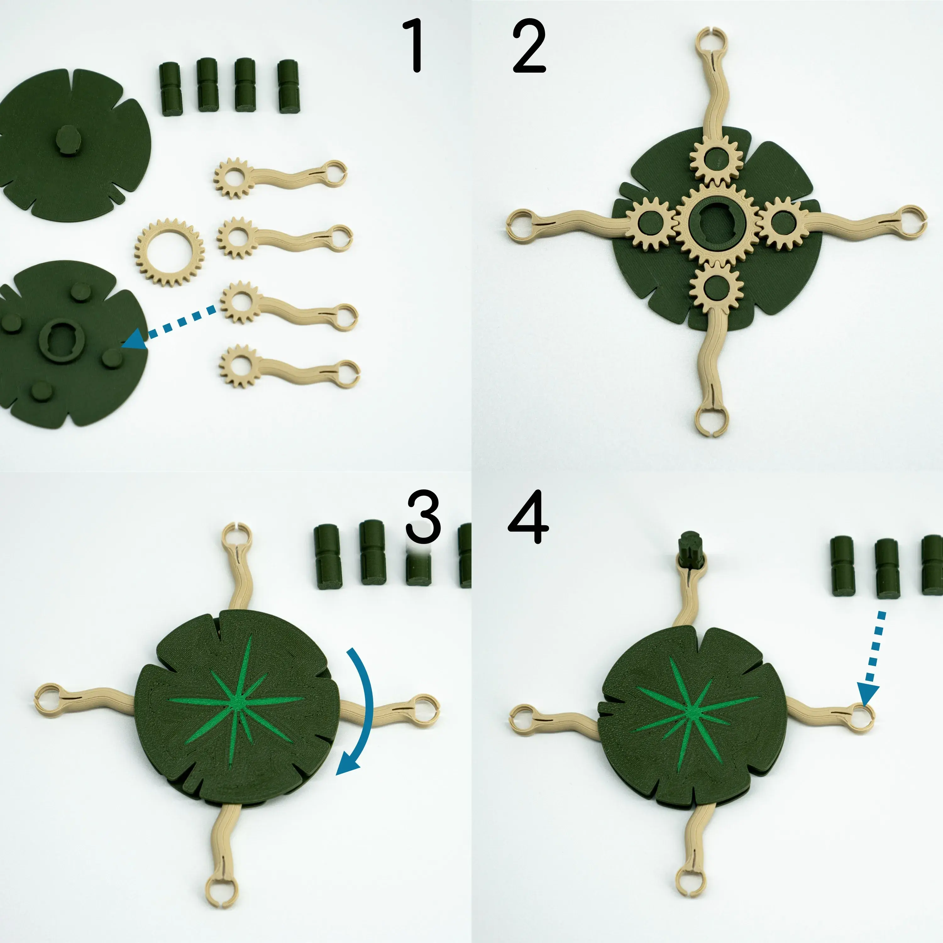 Mug Stacker Lily Pad 3D Printable STL | Drinkware Organizer