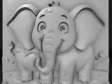 comical elephants cartoon-0