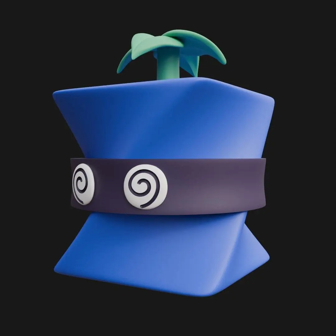 Spin Blox Fruit 3D Model Fan Art