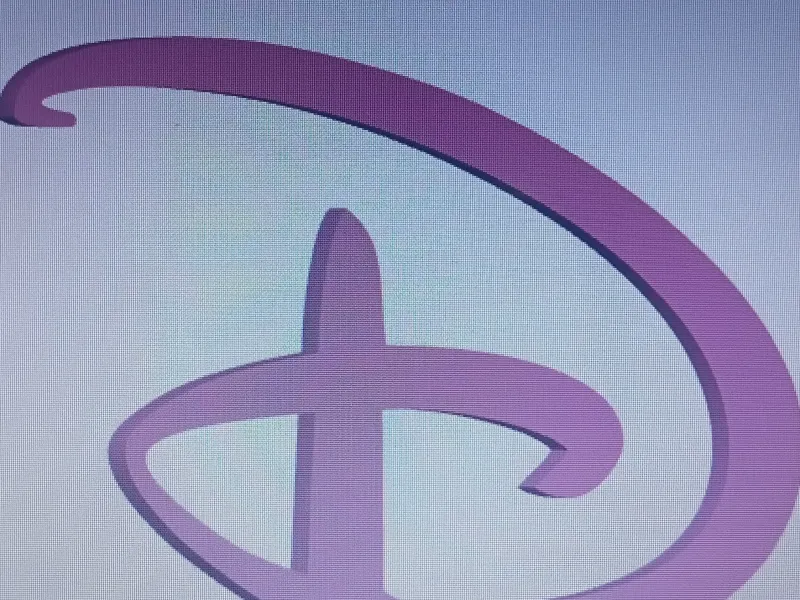 Letter D in Disney-stijl voor evenementzinnen
