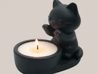 Aquecedor para gatinhos: Suporte para vela