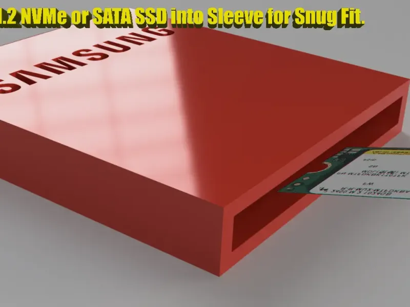M.2 2230 NVMe of M.2 2230 SATA Sleeve Adapter