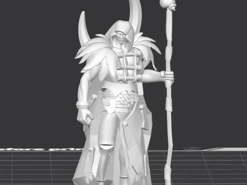 Druid D&D miniature multiple races