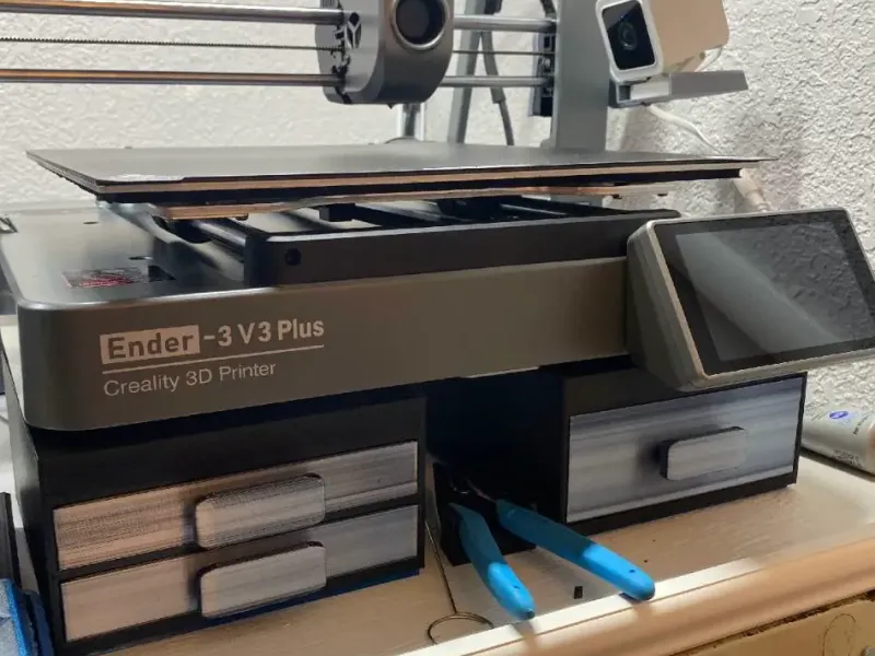 Ender 3 V3 Plus - Elevadores/Pies para Cajones de Almacenamiento