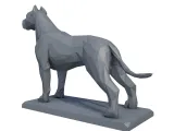 Dogo Argentino Low Poly - 3D Model-2