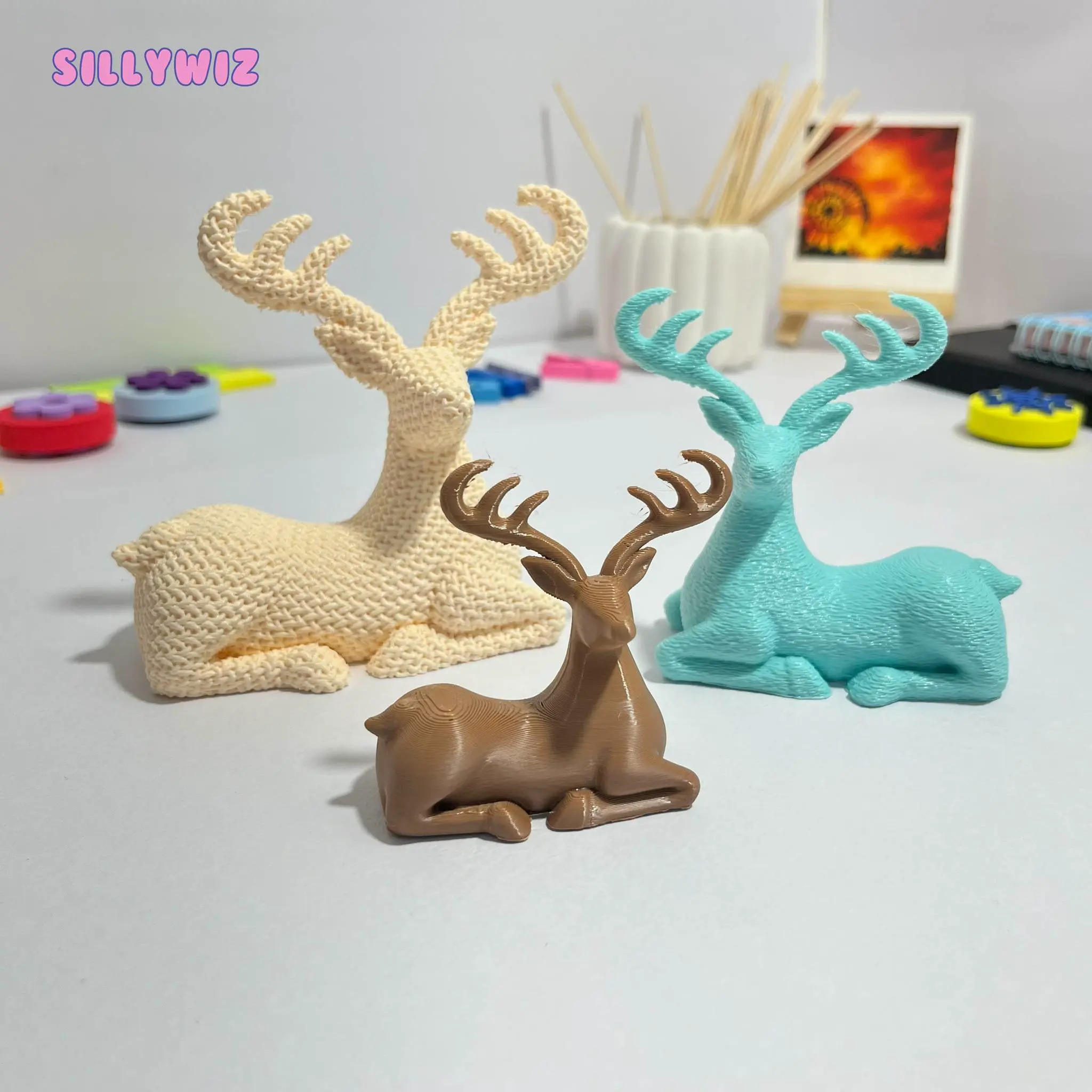 Christmas Minimalist – Reindeer - 3 Textures Decor Set