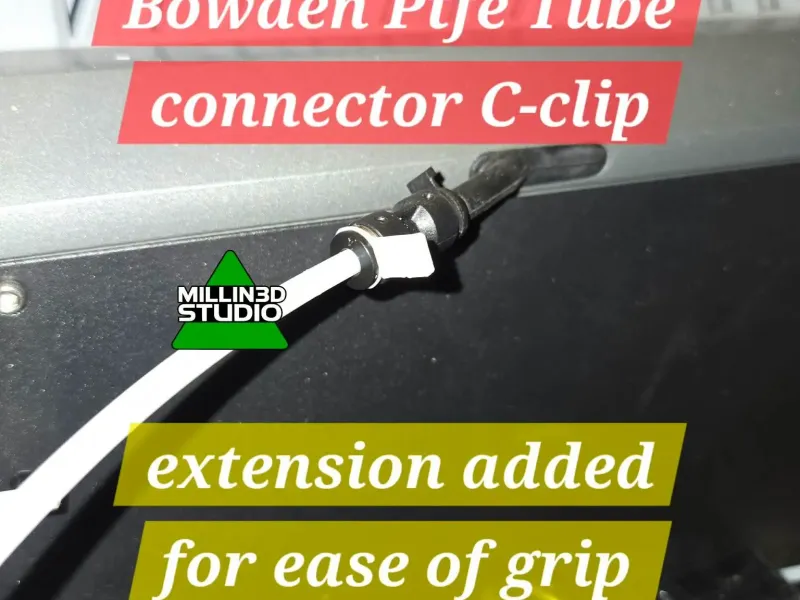 C-clip connettore per tubo Bowden PTFE a presa facilitata