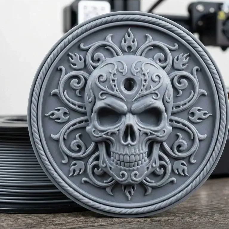 Gothic Skull Incense Holder - 3D Printed Design