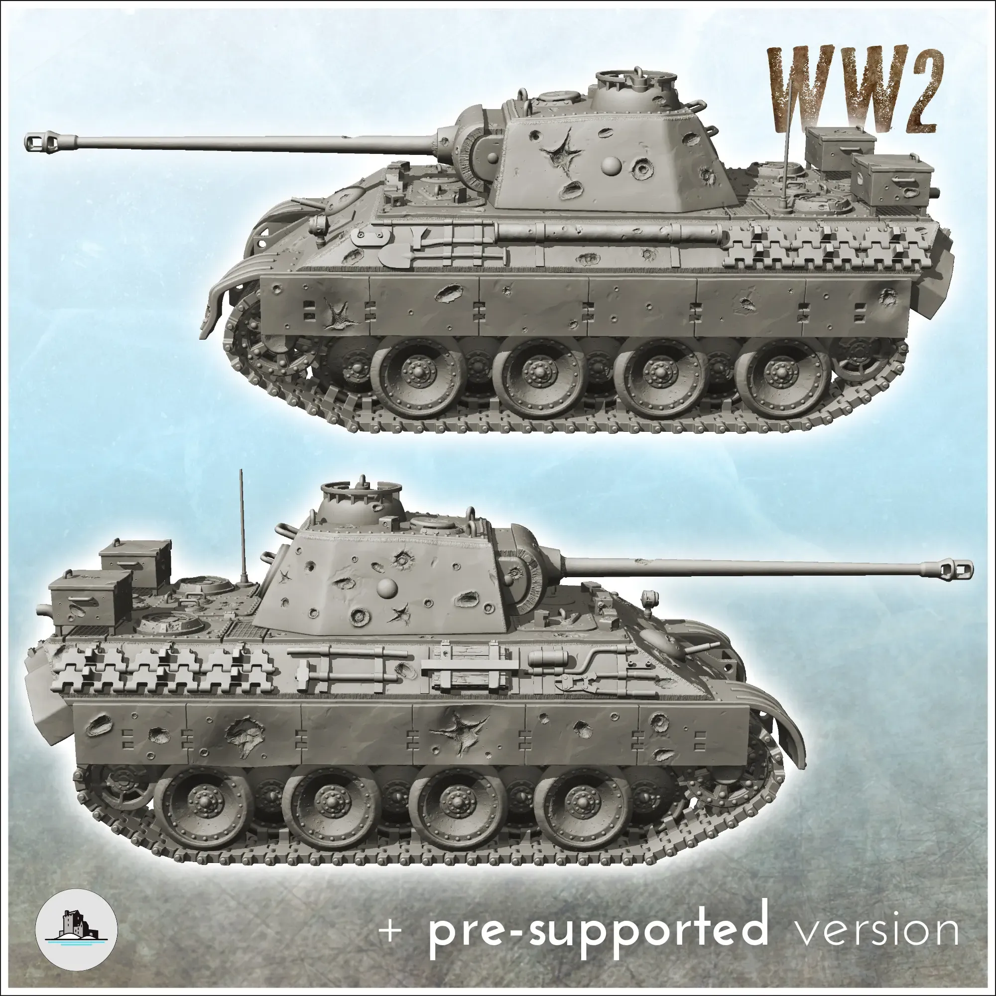 Panzer V Panther Ausf A - WW2 German Flames War Bolt Action