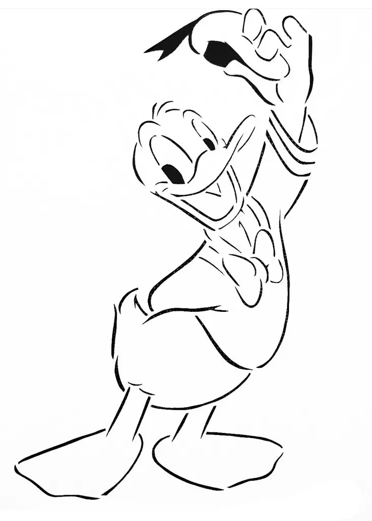 Free Other STL Download - Donald Duck stencil 2by SMT_M 🦊