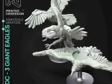 Roc - 3 Giant Eagles - PRESUPPORTED - 32mm scale-0