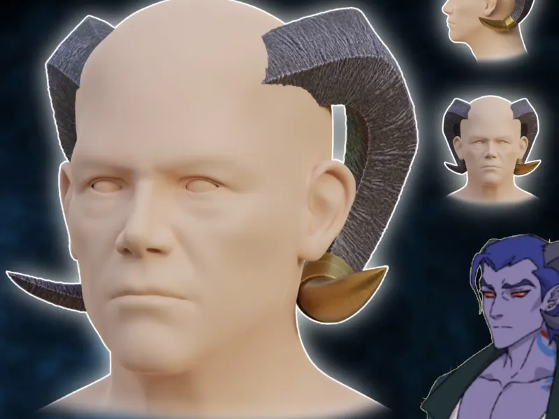 Fantasy  Tiefling Molly horns Mighty Nein