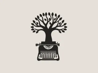 Press Freedom: Typewriter Tree Wall Art