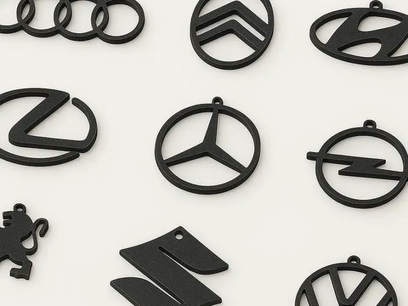 Keychain Kit Cars Logo - 9 keychains
