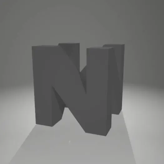 Nintendo 64 Logo Decoration Household