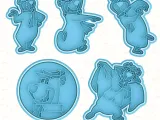 Yogi Bear cookie cutter set of 5-0