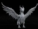 Cyber Steampunk Winged Dragon-1