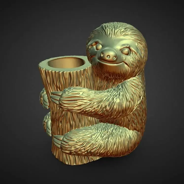 sloth planter decoration
