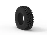 Offroad tire 75 deflated Scale 1:25-7