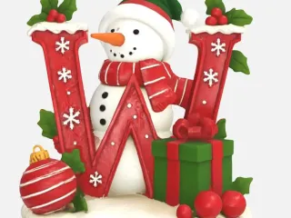 festive letter W