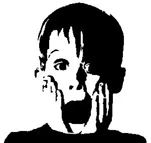 Home Alone Stencil