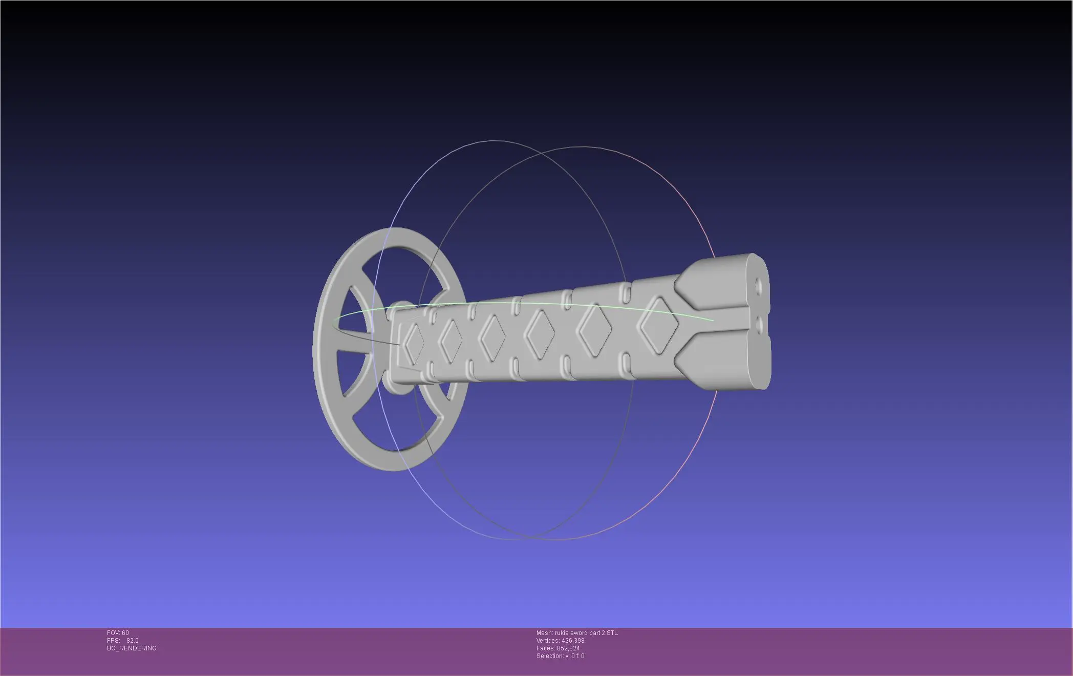 Bleach Kuchiki Rukia Sword Printable Assembly