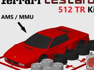 Ferrari Testarossa Kit Card