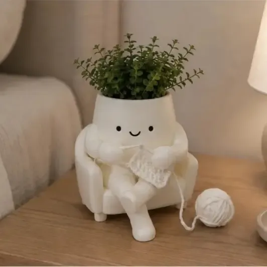 可爱花盆