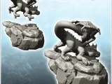 Young winged dragon sitting on rock (26) - miniatures warham-2