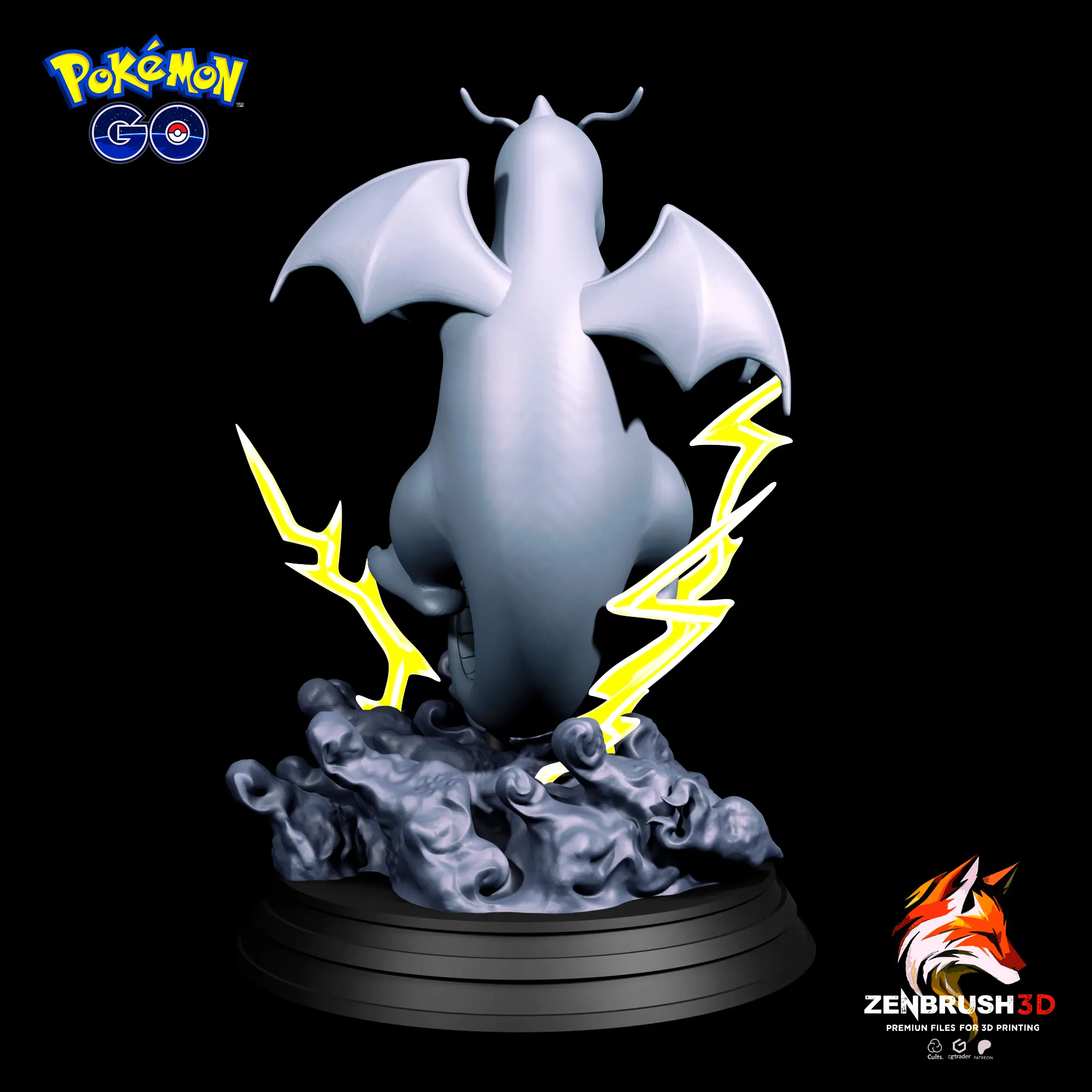 DRAGONITE - POKEMON IMPRESSÃO 3DPOKEMON RIULU LUCARIO