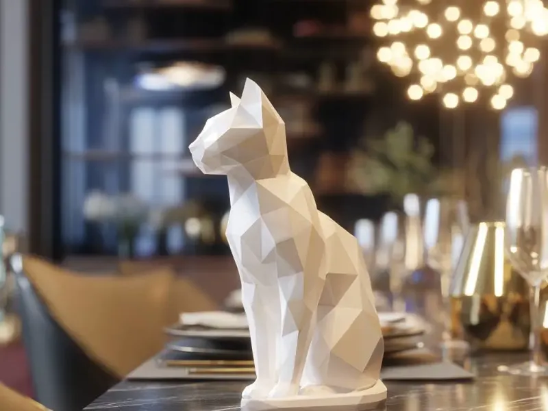 Chat polygonal 03