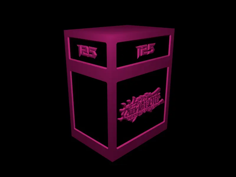 Card Box V2 - Yugioh - 125 Cards (Non-Sleeved)