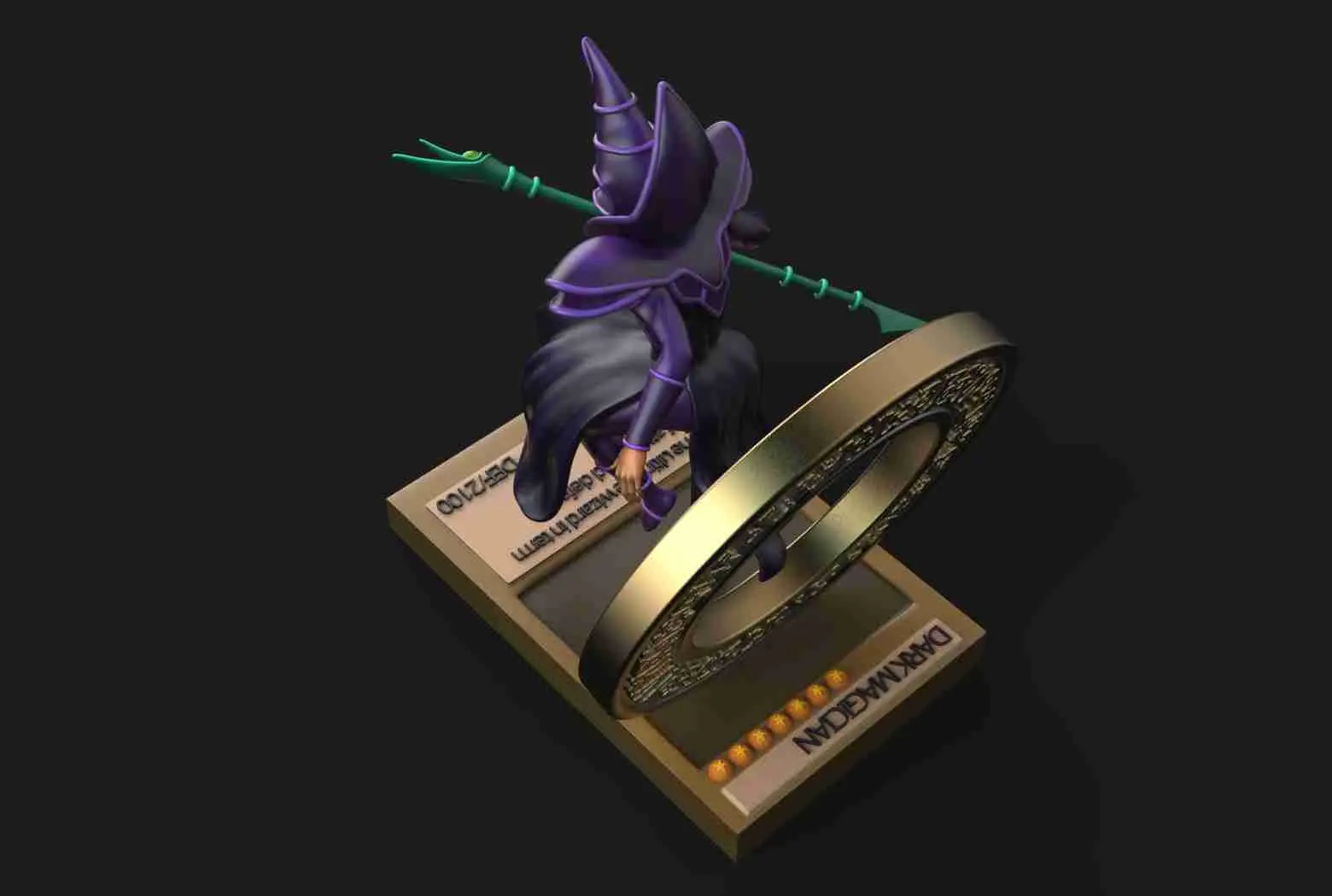 DARK MAGICIAN YUGIOH 3D PRINTING MODEL