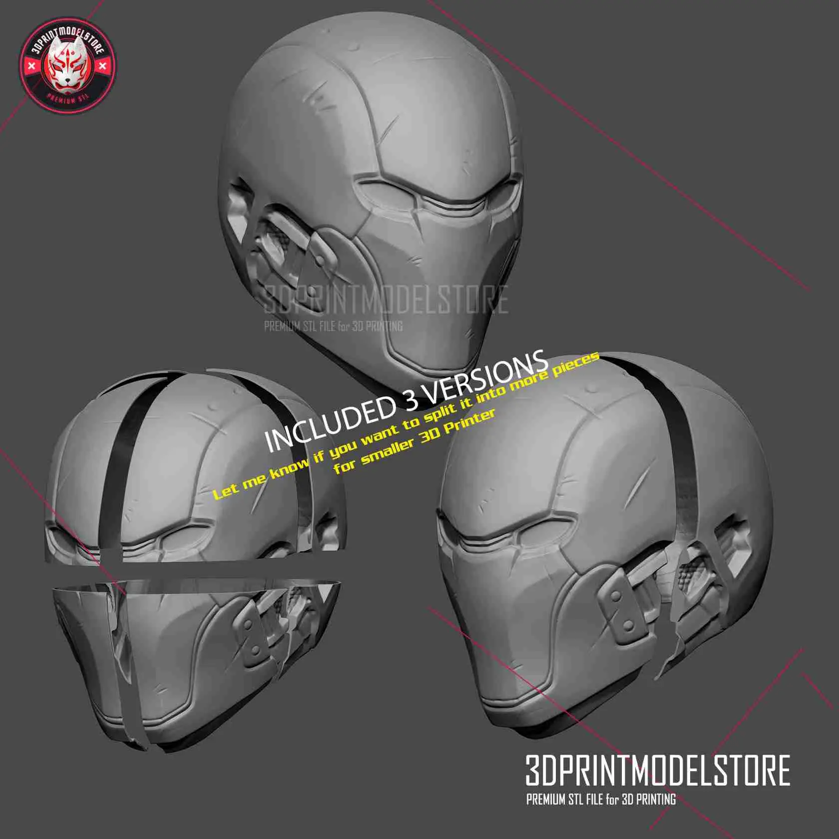 Injustice Red Hood Cosplay Helmet - Halloween Costume