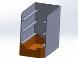 Стойка с боксами для хранения, емкости для мелочей-0