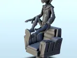 Alien scientist with cranial antennas and high-tech chair (2-1