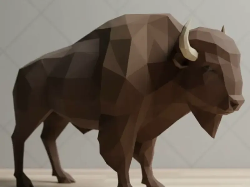Bisão - low poly