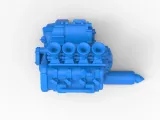 Engine of Three Quarter Midget Scale 1:25-7