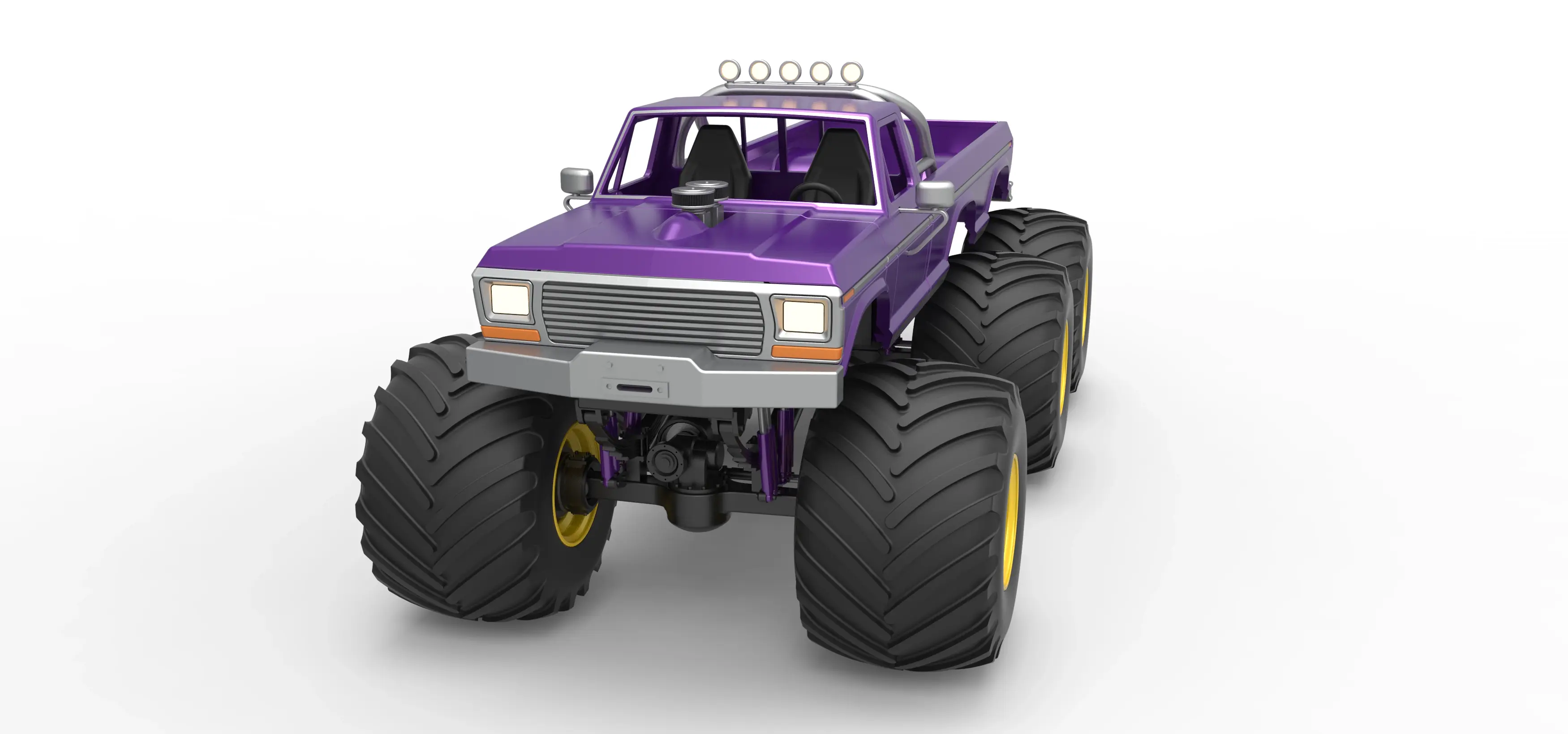 Monster Truck 6x6 concept Version 2 Scale 1:25