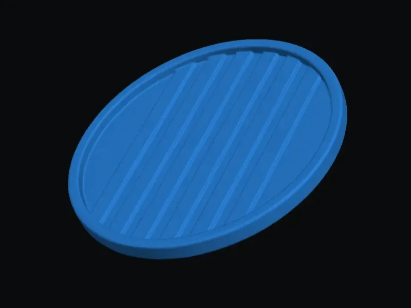 Minimalistic coaster with stripes