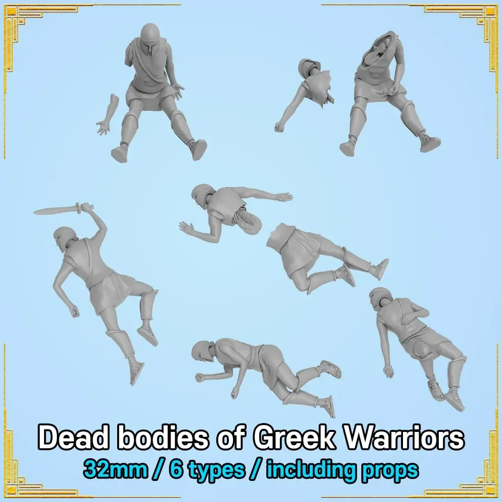Dead bodies of Greek Hoplites
