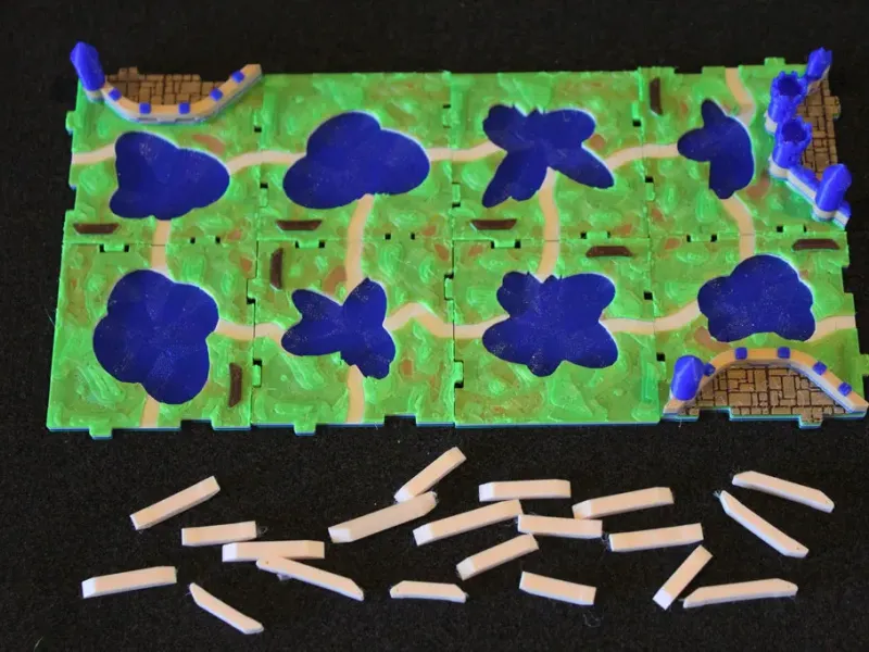 RifRaf 3D Carcassonne De Veerboten Tegels Mini-uitbreidingsspel