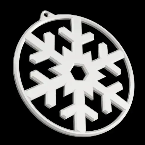 Snowflake Christmas tree bauble
