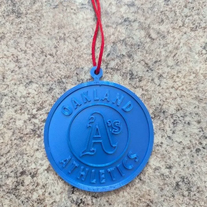 Oakland Athletics (A's) Christmas Ornament